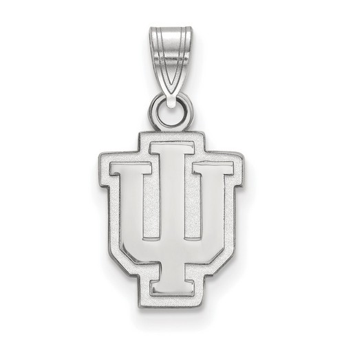 Indiana University Hoosiers Small Pendant in Sterling Silver