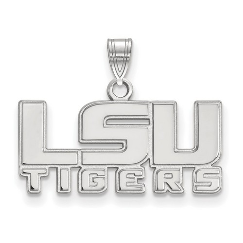 Louisiana State University LSU Tigers Small Pendant in Sterling Silver 2.21 gr