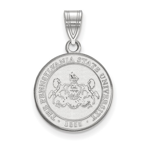 Penn State University Nittany Lions Medium Sterling Silver Crest Pendant 2.12 gr