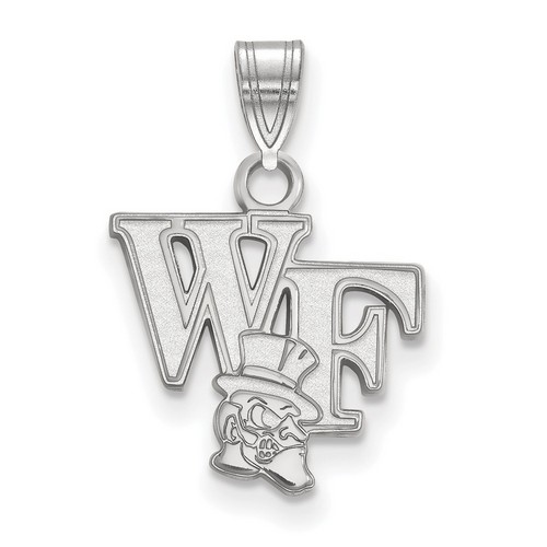 Wake Forest University Demon Deacons Small Pendant in Sterling Silver 1.14 gr