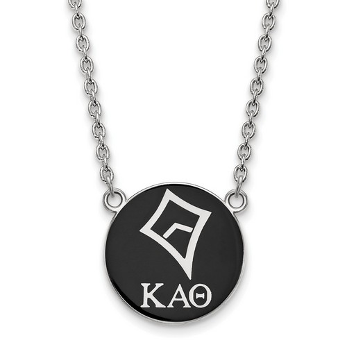 Kappa Alpha Theta Sorority Small Pendant Necklace in Sterling Silver 6.03 gr