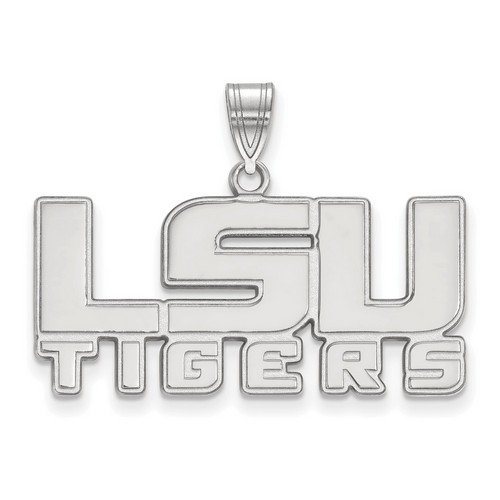 Louisiana State University LSU Tigers Medium Pendant in Sterling Silver 4.42 gr