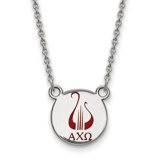 Alpha Chi Omega Sorority XS Sterling Silver Pendant Necklace 3.34 gr