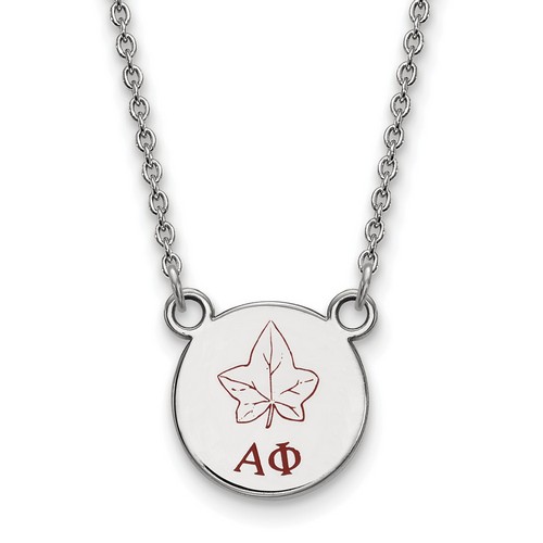 Alpha Phi Sorority XS Sterling Silver Pendant Necklace 3.34 gr