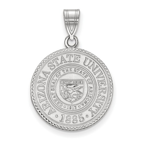 Arizona State University Sun Devils Large Crest in Sterling Silver 2.87 gr