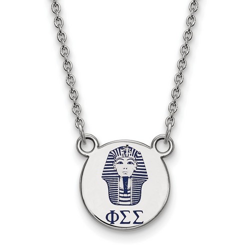 Phi Sigma Sigma Sorority XS Pendant Necklace in Sterling Silver 3.34 gr