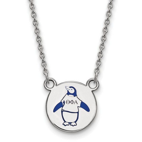 Theta Phi Alpha Sorority XS Pendant Necklace in Sterling Silver 3.34 gr