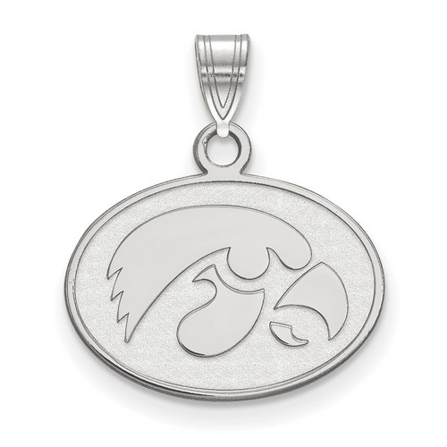 University of Iowa Hawkeyes Small Pendant in Sterling Silver 1.86 gr