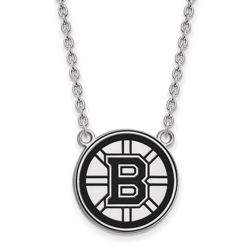 Boston Bruins Large Pendant Necklace in Sterling Silver 6.26 gr