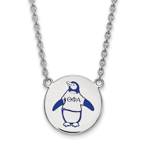 Theta Phi Alpha Sorority Small Pendant Necklace in Sterling Silver 6.53 gr