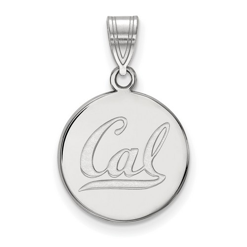 UC Berkeley California Golden Bears Medium Sterling Silver Disc Pendant 2.33 gr