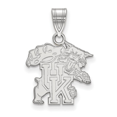 University of Kentucky Wildcats Medium Pendant in Sterling Silver 2.50 gr