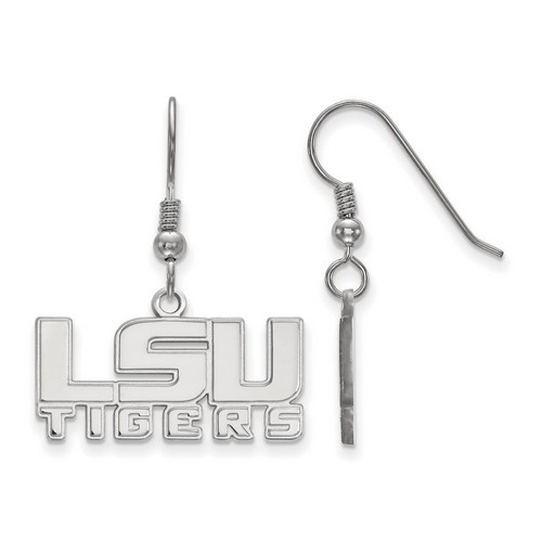 Louisiana State University LSU Tigers Sterling Silver Dangle Earrings 3.55 gr