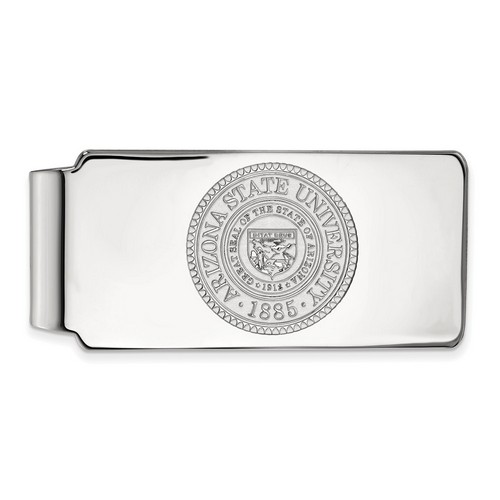 Arizona State University Sun Devils Money Clip Crest in Sterling Silver 17.25 gr