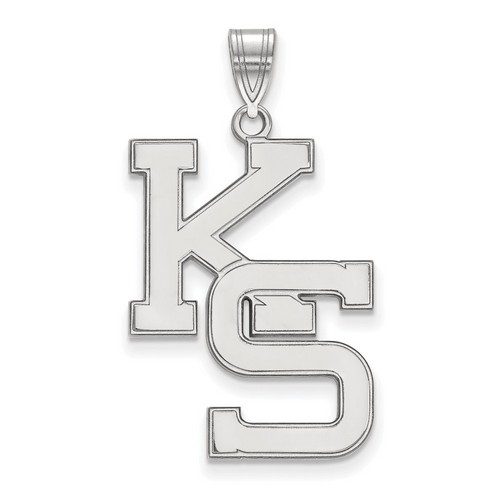 Kansas State University Wildcats XL Pendant in Sterling Silver 2.93 gr
