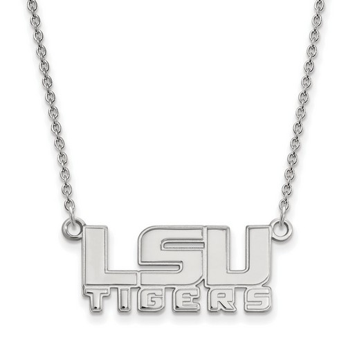 Louisiana State University LSU Tigers Sterling Silver Pendant Necklace 4.61 gr