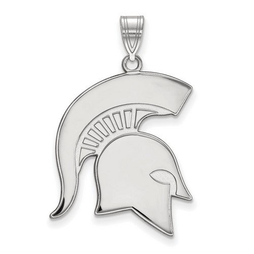 Michigan State University Spartans XL Pendant in Sterling Silver 4.07 gr