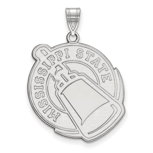 Mississippi State University Bulldogs XL Pendant in Sterling Silver 4.86 gr