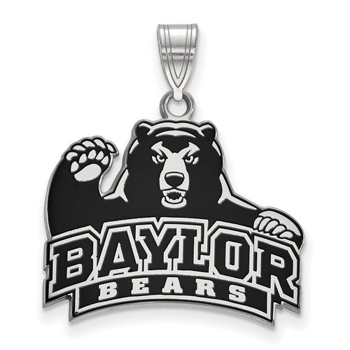 Baylor University Bears Large Pendant in Sterling Silver 3.31 gr
