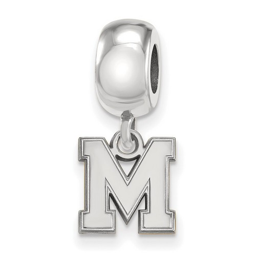 University of Memphis Tigers XS Bead Charm in Sterling Silver 1.23 gr