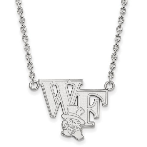 Wake Forest University Demon Deacons Sterling Silver Pendant Necklace 4.84 gr