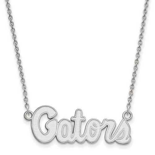 University of Florida Gators Small Pendant Necklace in Sterling Silver 4.20 gr