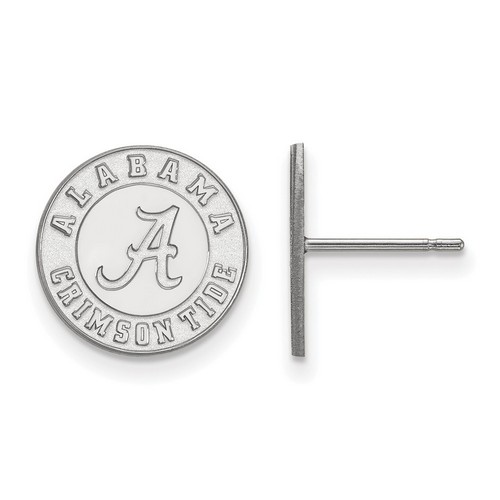 University of Alabama Crimson Tide Small Sterling Silver Post Earrings 1.66 gr