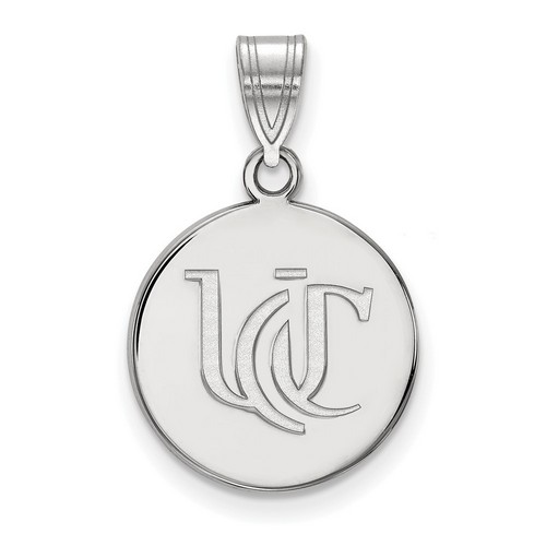 University of Cincinnati Bearcats Medium Pendant in Sterling Silver 2.36 gr