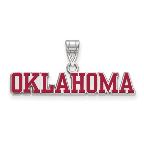 University of Oklahoma Sooners Large Pendant in Sterling Silver 1.87 gr