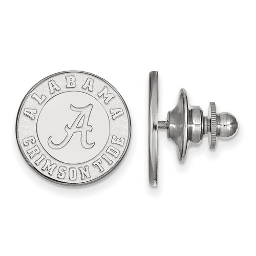 University of Alabama Crimson Tide Lapel Pin in Sterling Silver 2.11 gr