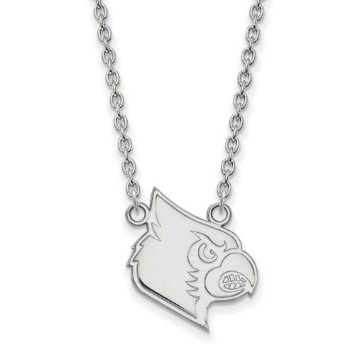 University of Louisville Cardinals Sterling Silver Pendant Necklace 5.27 gr