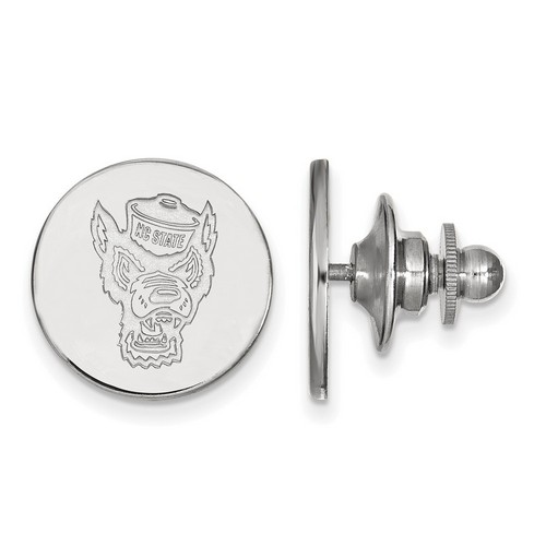 North Carolina State University Wolfpack Lapel Pin in Sterling Silver 2.21 gr