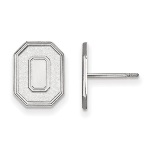Ohio State University Buckeyes Small Post Earrings in Sterling Silver 2.41 gr
