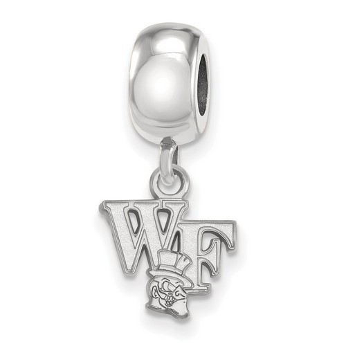 Wake Forest University Demon Deacons XS Dangle Bead Charm in Sterling Silver