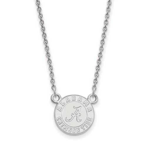 University of Alabama Crimson Tide Small Sterling Silver Pendant Necklace 3.19gr
