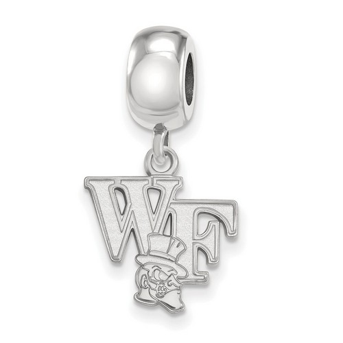 Wake Forest University Demon Deacons Small Sterling Silver Dangle Bead 3.27 gr