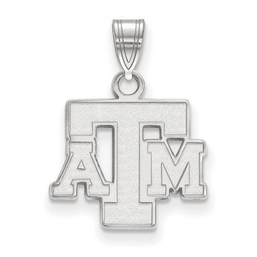 Texas A&M University Aggies Small Pendant in Sterling Silver 1.38 gr