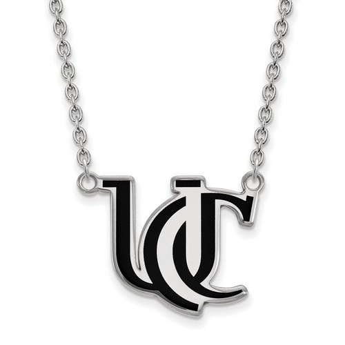 University of Cincinnati Bearcats Large Sterling Silver Pendant Necklace 5.85 gr