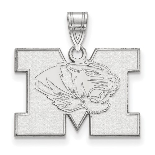 University of Missouri Tigers Medium Pendant in Sterling Silver 2.81 gr