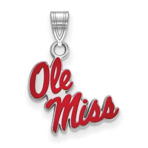 University of Mississippi Rebels Small Pendant in Sterling Silver 1.01 gr