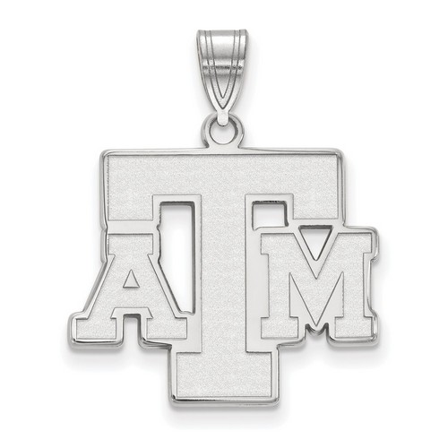 Texas A&M University Aggies Large Pendant in Sterling Silver 3.11 gr