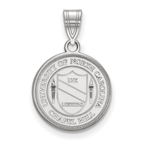 University of North Carolina Tar Heels Medium Crest Sterling Silver Pendant