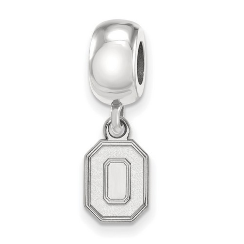 Ohio State University Buckeyes XS Dangle Bead Charm in Sterling Silver 2.91 gr