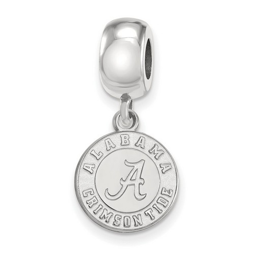University of Alabama Crimson Tide Small Dangle Bead in Sterling Silver 3.64 gr