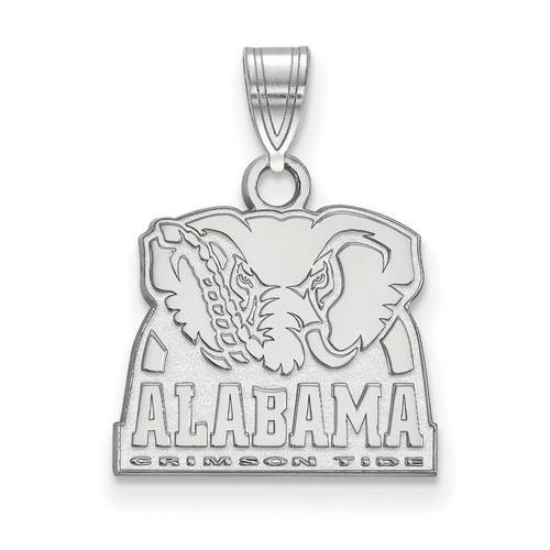 University of Alabama Crimson Tide Small Pendant in Sterling Silver 1.87 gr