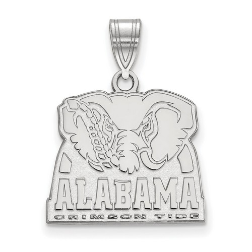 University of Alabama Crimson Tide Medium Pendant in Sterling Silver 2.93 gr