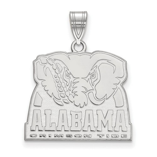 University of Alabama Crimson Tide Large Pendant in Sterling Silver 4.10 gr