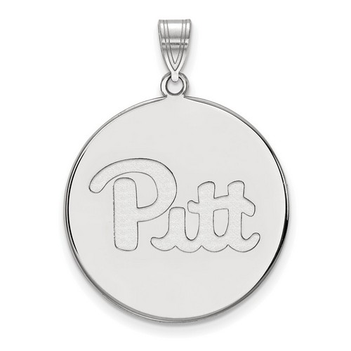 University of Pittsburgh Pitt Panthers XL Sterling Silver Disc Pendant 5.69 gr