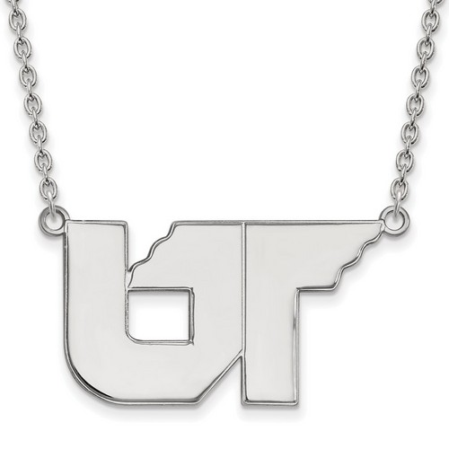 University of Tennessee Volunteers Large Sterling Silver Pendant Necklace