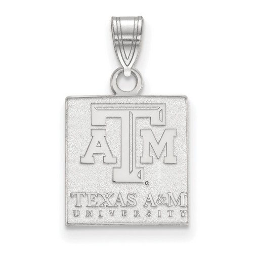 Texas A&M University Aggies Small Pendant in Sterling Silver 1.52 gr